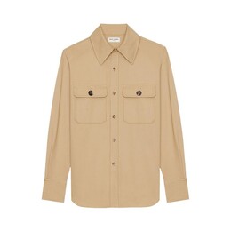 Saint Laurent: Бежевая рубашка 