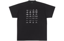 Balenciaga: Чёрная футболка 
