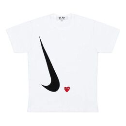 Comme Des Garçons Play: Белая футболка  Play