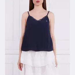 Tommy Hilfiger: Синий топ 