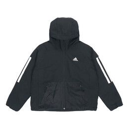 Adidas: Пуховик в полоску 