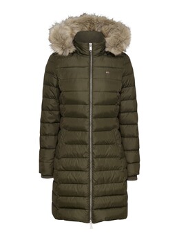 Tommy Jeans: Зелёное пальто 