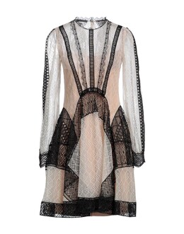 Alberta Ferretti: Бежевое платье 