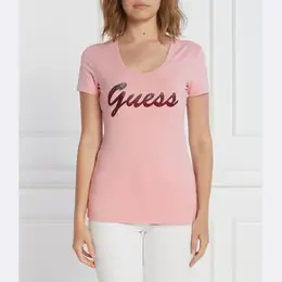 GUESS: Блестящая футболка 