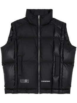 MM6 Maison Margiela: Чёрный жилет 