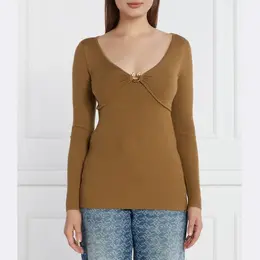 Pinko: Коричневый свитер 