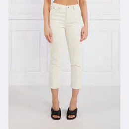 Pepe Jeans London: Бежевые джинсы 