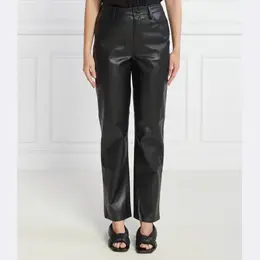 Tommy Hilfiger: Кожаные брюки 