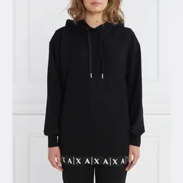 Armani Exchange: Чёрная толстовка 