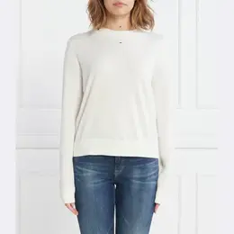 Tommy Hilfiger: Белый свитер  Essential