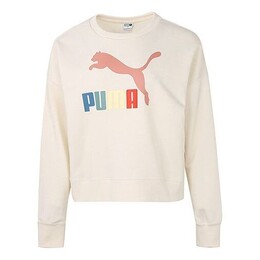 PUMA: Бежевый свитер  Classics