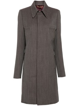 Victoria Beckham: Жаккардовое пальто 