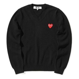 Comme Des Garçons Play: Свитер с v-образным вырезом 