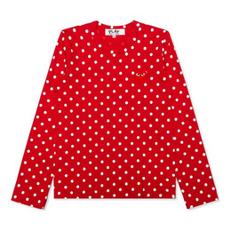 Comme Des Garçons Play: Футболка в горошек 