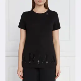 Armani Exchange: Обтягивающая футболка 