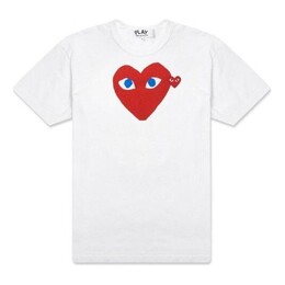 Comme Des Garçons Play: Голубая футболка  Heart