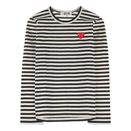 Comme Des Garçons Play: Футболка в полоску 