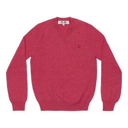 Comme Des Garçons Play: Свитер  Heart с v-образным вырезом