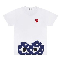 Comme Des Garçons Play: Футболка  Heart в горошек