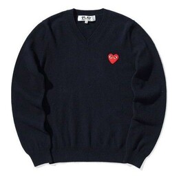 Comme Des Garçons Play: Свитер с v-образным вырезом 