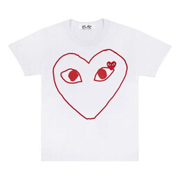 Comme Des Garçons Play: Красная футболка  Heart