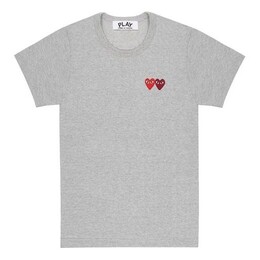 Comme Des Garçons Play: Серая футболка 