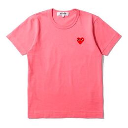 Comme Des Garçons Play: Розовая футболка 