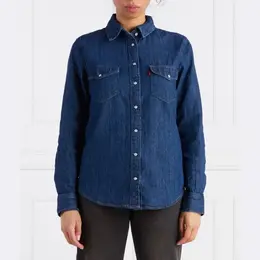 Levi's: Синяя рубашка 