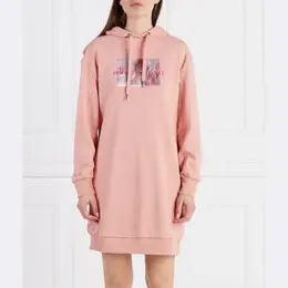 Armani Exchange: Розовое платье 