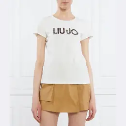 LIU JO: Белая футболка 