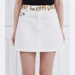 Versace: Белая юбка 