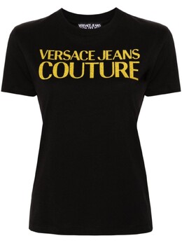 Versace Jeans Couture: Чёрная футболка 