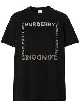 Burberry: Футболка  Horseferry с принтом