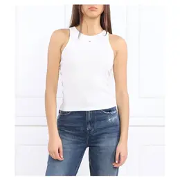 Tommy Hilfiger: Белый топ  Essential
