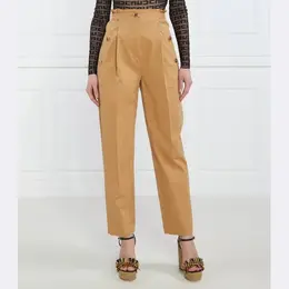 Elisabetta Franchi: Коричневые брюки 