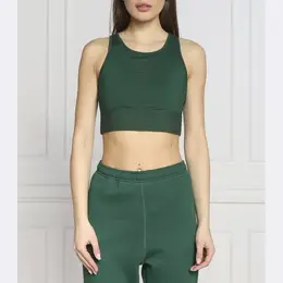 Tommy Hilfiger: Зелёный топ 