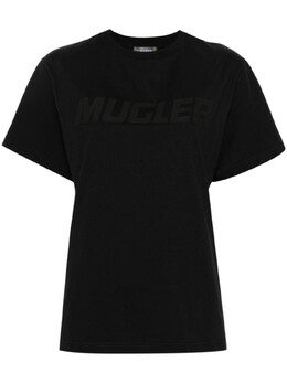 MUGLER: Чёрная футболка 