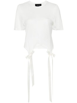 Simone Rocha: Футболка с бантом 