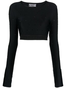 Versace Jeans Couture: Короткий топ 
