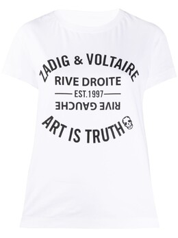Zadig&Voltaire: Белая футболка 