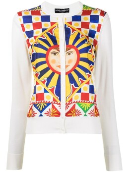 Dolce & Gabbana: Кардиган с принтом 