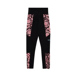 Versace: Чёрные легинсы 