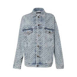 Balenciaga: Голубая куртка 