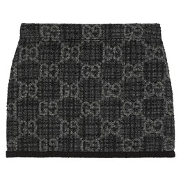 Gucci: Твидовая юбка  GG