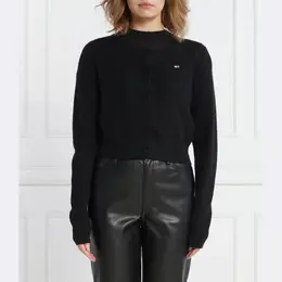 Tommy Hilfiger: Чёрный кардиган  Essential