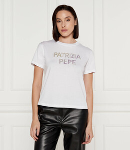 Patrizia Pepe: Белая футболка 