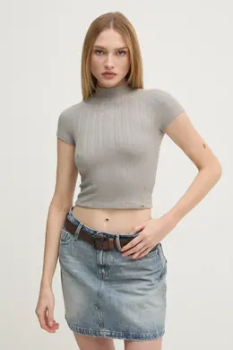 Calvin Klein Jeans: Серая футболка 