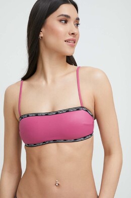 Calvin Klein: Фиолетовый купальник 