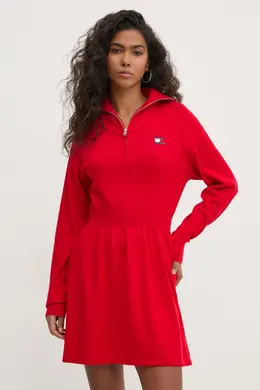 Tommy Jeans: Красное платье 