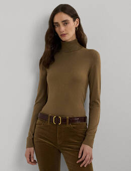 Lauren Ralph Lauren: Зелёный свитер 